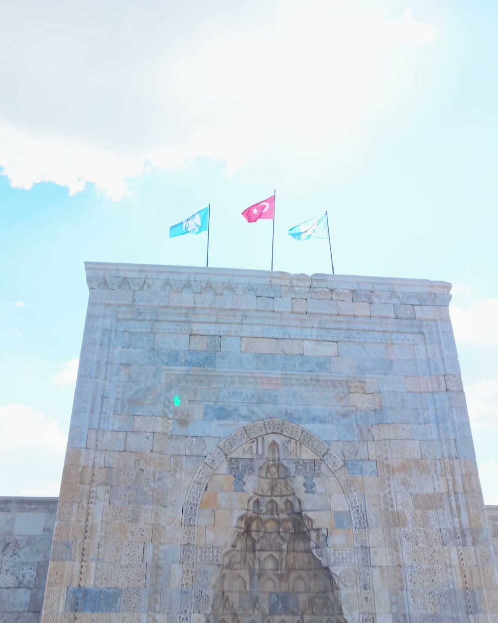 The caravanserai gate, straight down